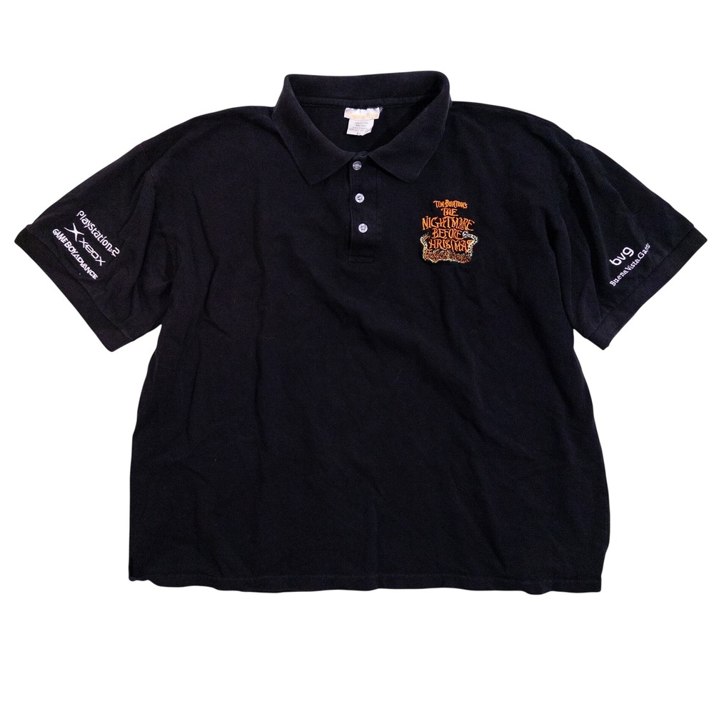 Vintage Nightmare Before Christmas Oogies Revenge Polo Shirt PS2 Xbox Mens XL